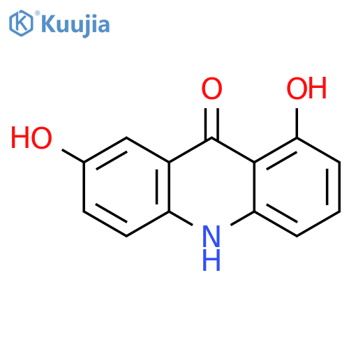 1,7-Dihydroxyacridone structure