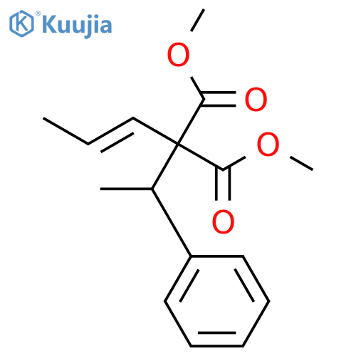 PROPANEDIOIC ACID, (1-PHENYLETHYL)-2-PROPENYL-, DIMETHYL ESTER structure
