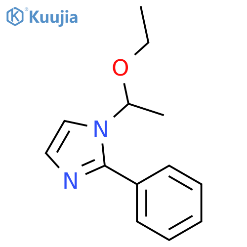 1-(1-ethoxyethyl)-2-phenylimidazole structure