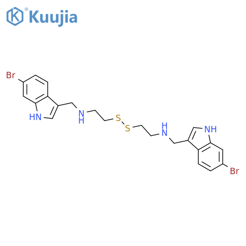 1H-Indole-3-methanamine,N,N'-(dithiodi-2,1-ethanediyl)bis[6-bromo- (9CI) structure