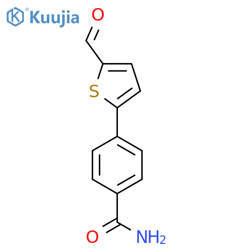 4-(5-Formylthiophen-2-yl)benzamide structure