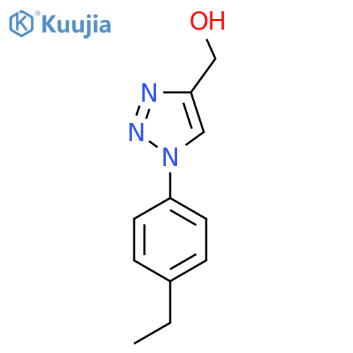 [1-(4-ethylphenyl)-1H-1,2,3-triazol-4-yl]methanol structure