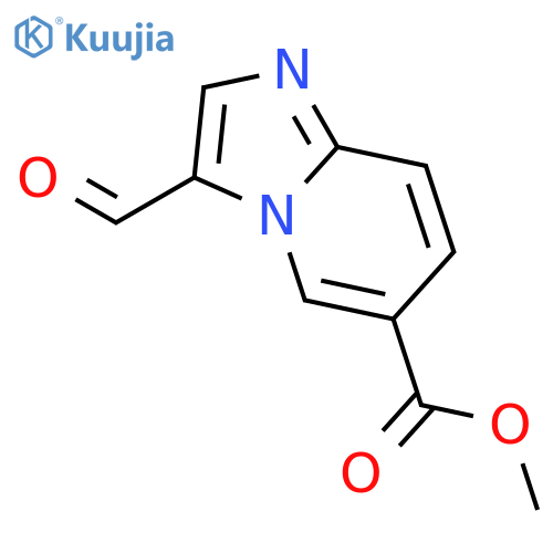3-Formyl-imidazo[1,2-a]pyridine-6-carboxylic acid methyl ester structure