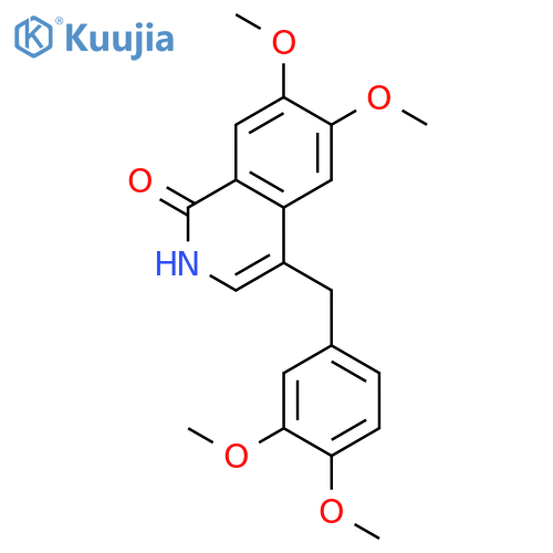 1(2H)-Isoquinolinone, 4-[(3,4-dimethoxyphenyl)methyl]-6,7-dimethoxy- structure