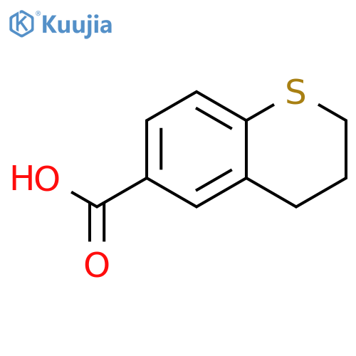3,4-dihydro-2H-1-benzothiopyran-6-carboxylic acid structure