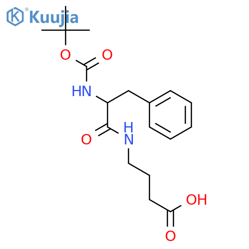 4-(2-((tert-Butoxycarbonyl)amino)-3-phenylpropanamido)butanoic acid structure