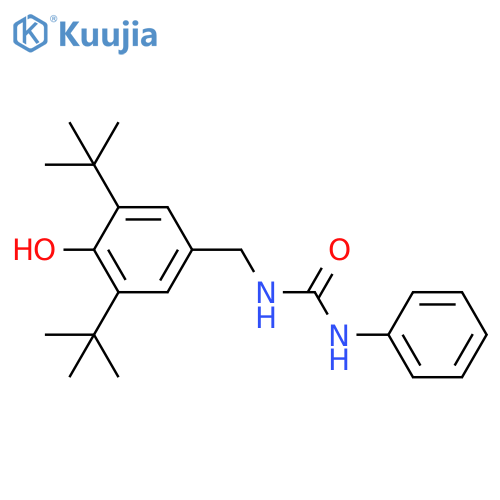 1-[(3,5-ditert-butyl-4-hydroxyphenyl)methyl]-3-phenylurea structure