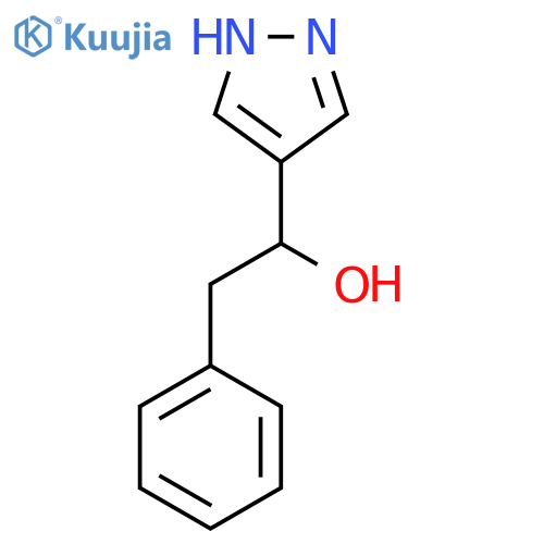 2-Phenyl-1-(1H-pyrazol-4-yl)ethan-1-ol structure