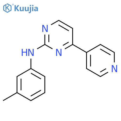 2-Pyrimidinamine, N-(3-methylphenyl)-4-(4-pyridinyl)- structure