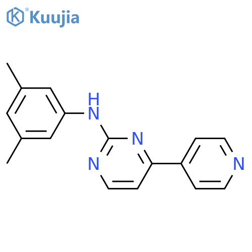 2-Pyrimidinamine, N-(3,5-dimethylphenyl)-4-(4-pyridinyl)- structure
