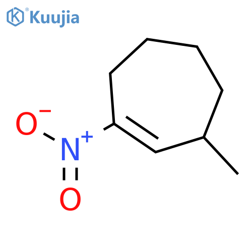 Cycloheptene, 3-methyl-1-nitro- structure