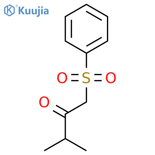 1-(benzenesulfonyl)-3-methylbutan-2-one structure