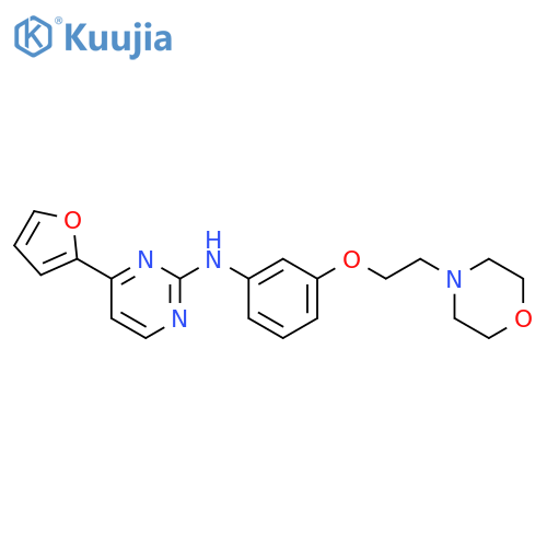 2-PYRIMIDINAMINE, 4-(2-FURANYL)-N-[3-[2-(4-MORPHOLINYL)ETHOXY]PHENYL]- structure