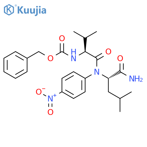 L-Leucinamide, N-[(phenylmethoxy)carbonyl]-L-valyl-N-(4-nitrophenyl)- structure