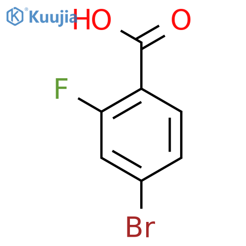 4-Bromo-2-fluorobenzoic acid structure