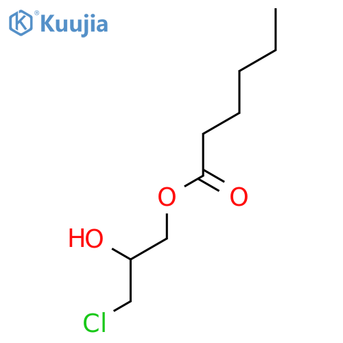 Hexanoic acid, 3-chloro-2-hydroxypropyl ester structure