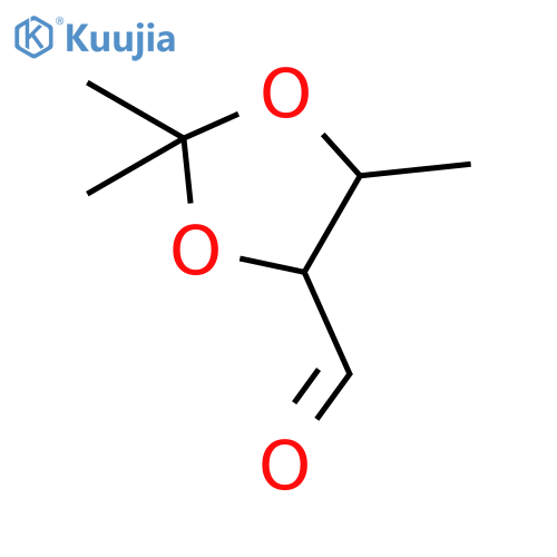 1,3-Dioxolane-4-carboxaldehyde, 2,2,5-trimethyl-, (4R-cis)- (9CI) structure
