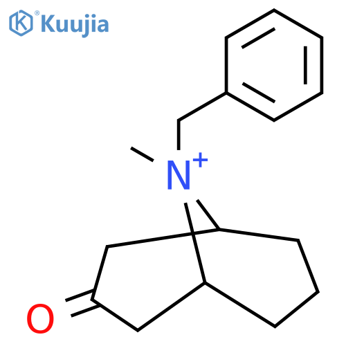 9-Benzyl-9-methyl-9-azoniabicyclo[3.3.1]nonan-3-one structure