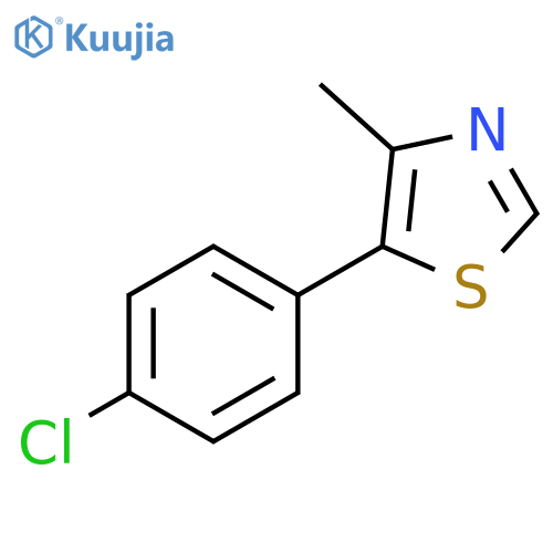 Thiazole, 5-(4-chlorophenyl)-4-methyl- structure