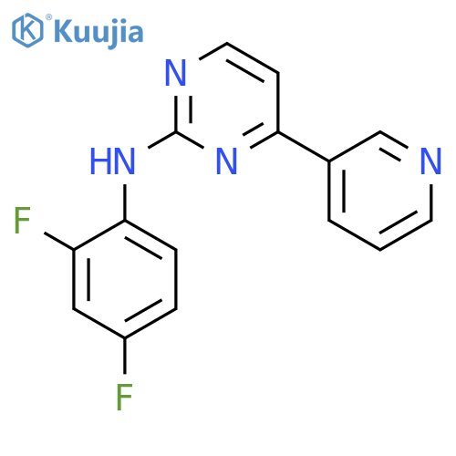 2-Pyrimidinamine, N-(2,4-difluorophenyl)-4-(3-pyridinyl)- structure