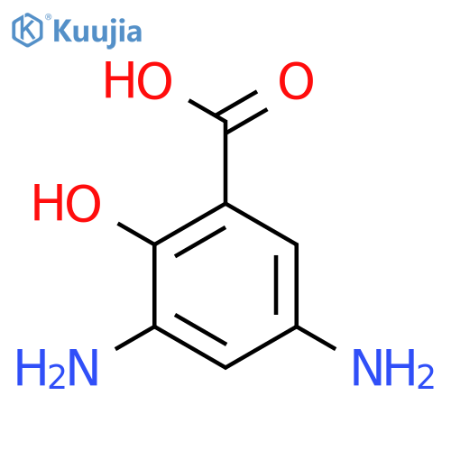 3,5-Diamino-2-hydroxybenzoic acid structure