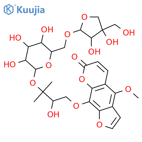 Byakangelicin; (R)-form, 3'-O-[β-D-Apiofuranosyl-(1→6)-β-D-glucopyranoside] structure
