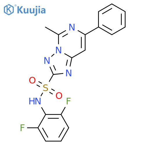 [1,2,4]Triazolo[1,5-c]pyrimidine-2-sulfonamide, N-(2,6-difluorophenyl)-5-methyl-7-phenyl- structure