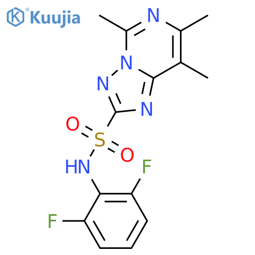 [1,2,4]Triazolo[1,5-c]pyrimidine-2-sulfonamide, N-(2,6-difluorophenyl)-5,7,8-trimethyl- structure