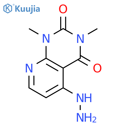 5-hydrazinyl-1,3-dimethyl-1H,2H,3H,4H-pyrido[2,3-d]pyrimidine-2,4-dione structure