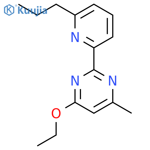 Pyrimidine, 4-ethoxy-6-methyl-2-(6-propyl-2-pyridinyl)- structure