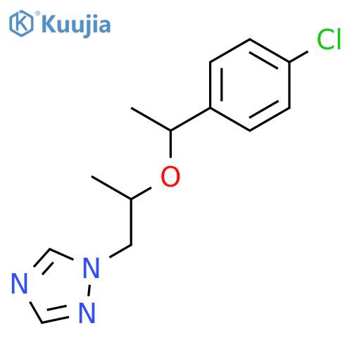 1H-1,2,4-TRIAZOLE, 1-[2-[1-(4-CHLOROPHENYL)ETHOXY]PROPYL]- structure