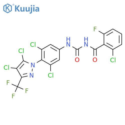 Benzamide, 2-chloro-N-[[[3,5-dichloro-4-[4,5-dichloro-3-(trifluoromethyl)-1H-pyrazol- 1-yl]phenyl]amino]carbonyl]-6-fluoro- structure