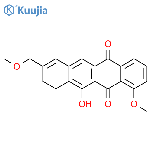 5,12-Naphthacenedione, 9,10-dihydro-11-hydroxy-1-methoxy-8-(methoxymethyl)- structure