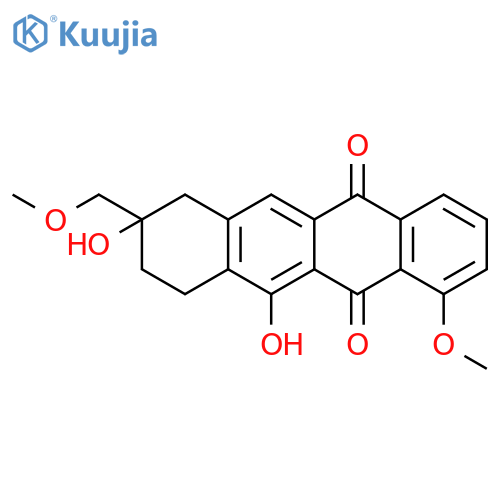 5,12-Naphthacenedione, 7,8,9,10-tetrahydro-8,11-dihydroxy-1-methoxy-8-(methoxymethyl)- structure