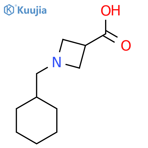 1-(Cyclohexylmethyl)azetidine-3-carboxylic acid structure