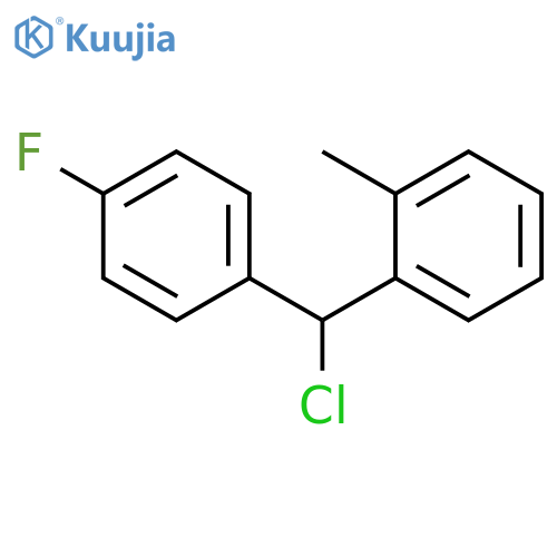 Benzene, 1-[chloro(4-fluorophenyl)methyl]-2-methyl- structure