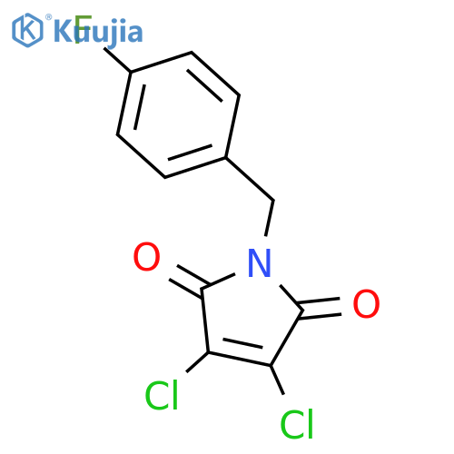3,4-Dichloro-1-(4-fluorophenyl)methyl-2,5-dihydro-1H-pyrrole-2,5-dione structure