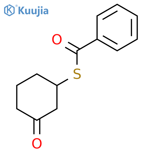 S-(3-oxocyclohexyl) benzenecarbothioate structure