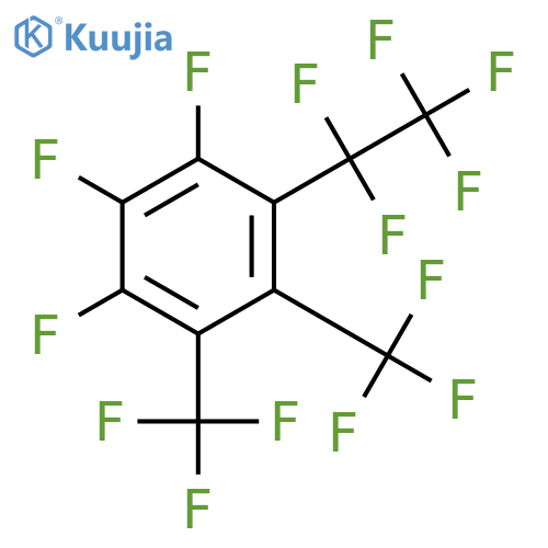 Benzene, 1,2,3-trifluoro-4-(pentafluoroethyl)-5,6-bis(trifluoromethyl)- structure