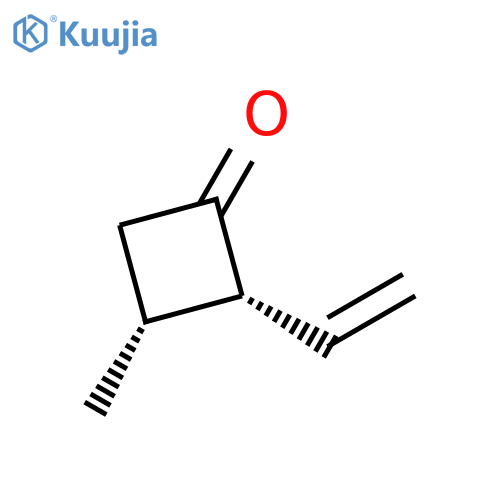 Cyclobutanone, 2-ethenyl-3-methyl-, (2R,3R)- structure