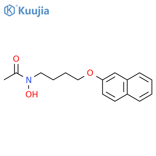 Acetamide, N-hydroxy-N-[4-(2-naphthalenyloxy)butyl]- structure