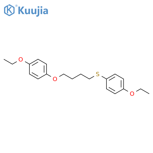 Benzene, 1-ethoxy-4-[[4-(4-ethoxyphenoxy)butyl]thio]- structure