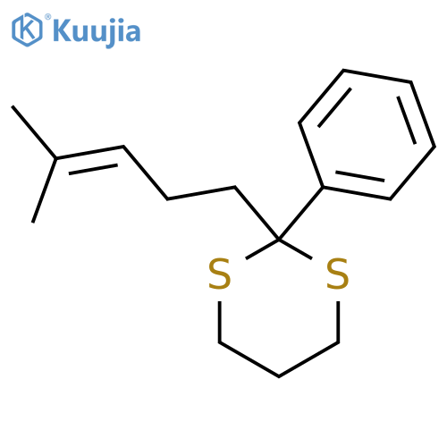 1,3-Dithiane, 2-(4-methyl-3-pentenyl)-2-phenyl- structure