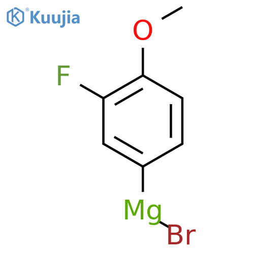Magnesium,bromo(3-fluoro-4-methoxyphenyl)- structure