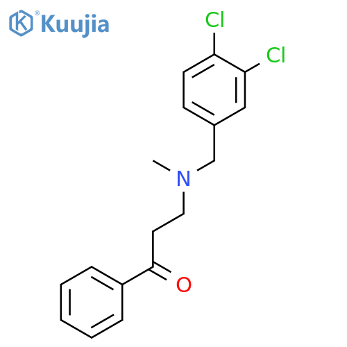 1-Propanone, 3-[[(3,4-dichlorophenyl)methyl]methylamino]-1-phenyl- structure