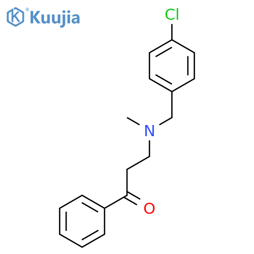 1-PROPANONE, 3-[[(4-CHLOROPHENYL)METHYL]METHYLAMINO]-1-PHENYL- structure