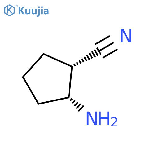 (1S,2R)-2-aminocyclopentane-1-carbonitrile structure