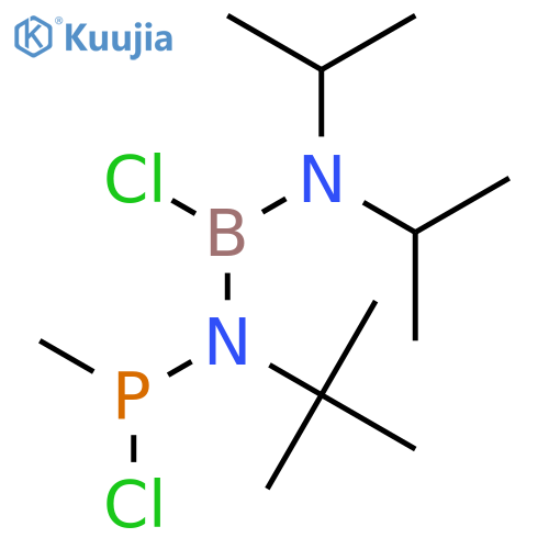 Phosphonamidous chloride, N-[[bis(1-methylethyl)amino]chloroboryl]-N-(1,1-dimethylethyl)-P-methyl- structure