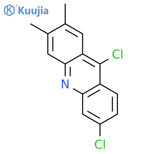 Acridine, 6,9-dichloro-2,3-dimethyl- structure