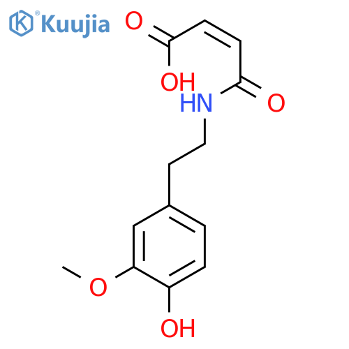 2-Butenoic acid, 4-[[2-(4-hydroxy-3-methoxyphenyl)ethyl]amino]-4-oxo-, (Z)- structure
